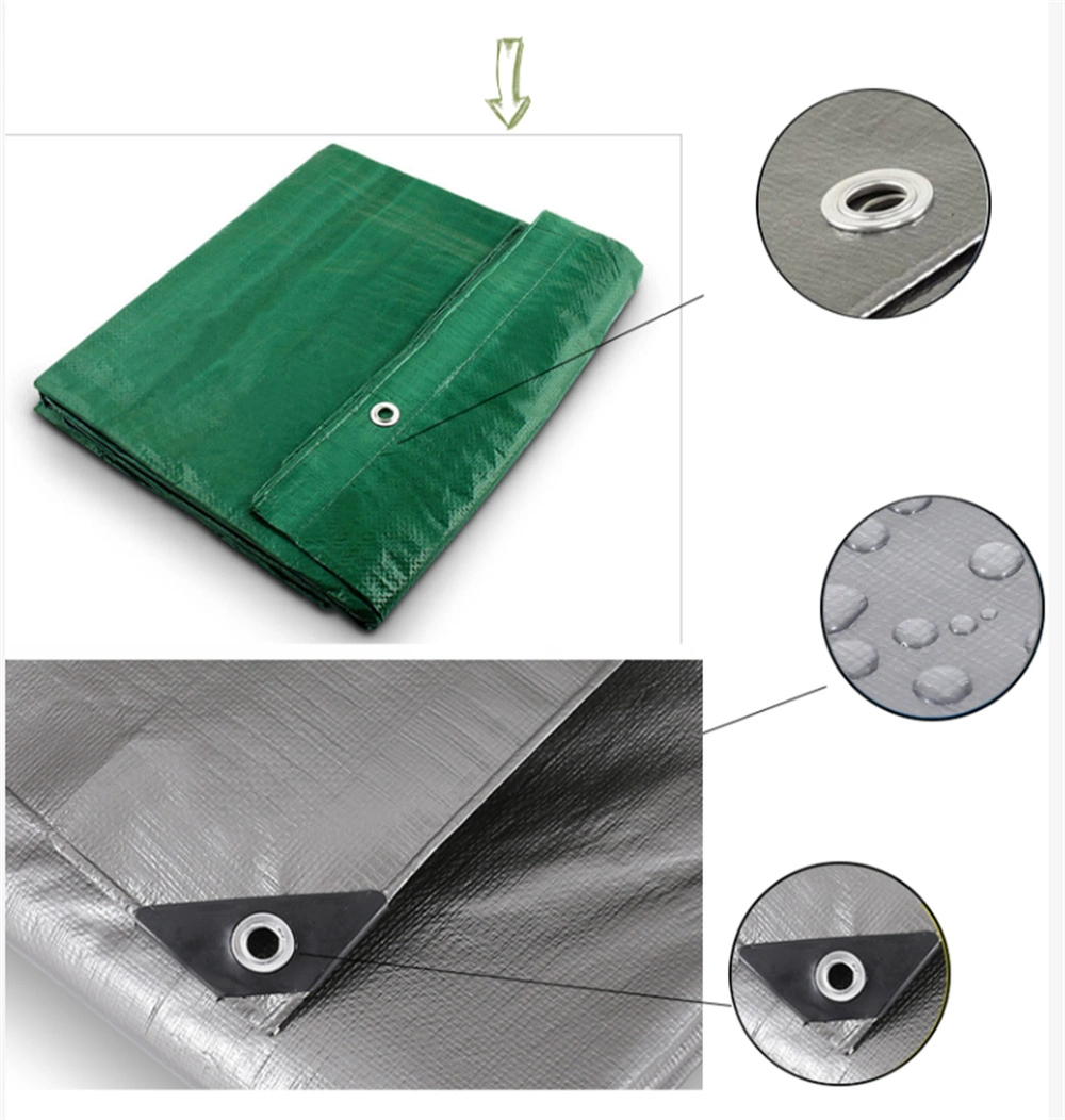 PE PVC Heavy Duty Canvas Tarpaulin Waterproof Cover Tarp with Grommets